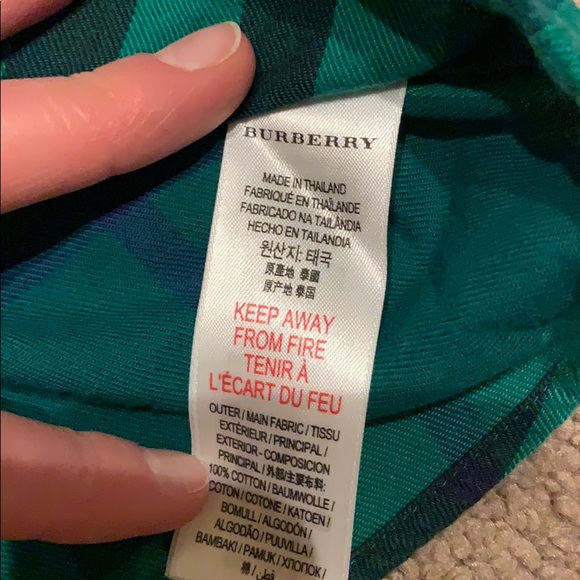 Burberry Green Plaid shirt, size 2Y - Picture 4 of 7